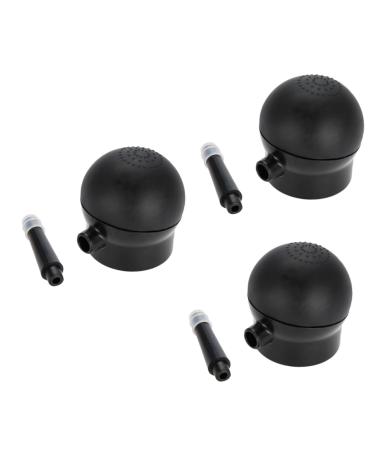 Beavorty 3 Pcs Hairdressing Tools Powder Sprayer Hair Spray Bottle Airbrush Fibers Nozzle Black