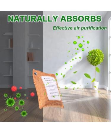 Bamboo Charcoal Air Purifying Bags - 5x200g Odor Absorber for Cars and Homes | Freshens Air, Removes Moisture, Eliminates Pet Odors - Buy Online on SooperMarket.com