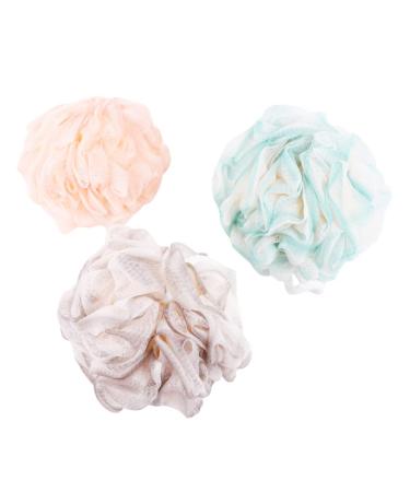 NOLITOY 3pcs Bath Ball Body Scruber Bubble Maker Beauty Bathing Accessories Shower Grooming Gloves Bath Sponges for Shower Japanese-Style Plastic Fiber Bath Wipe