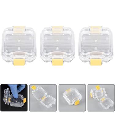 5Pcs Clear Denture Container Kit | Plastic Tooth Box | Transparent Membrane Denture Tablets - 4.5X4.5CM - As Shown - Buy Online on SooperMarket.com