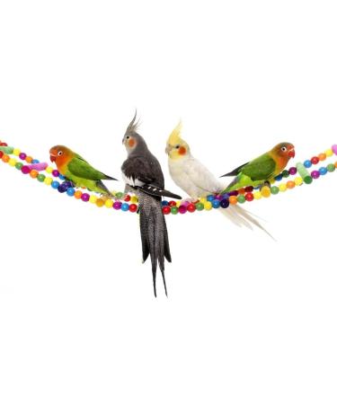 Ladder Bird Toys for Parrots and Small Pets - Wooden Cage Swing & Perch Trainning Toy with 10 Ladders - Buy Online on SooperMarket.com