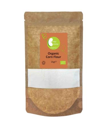 Organic Corn Flour - Certified Organic - by Busy Beans Organic (1kg)
