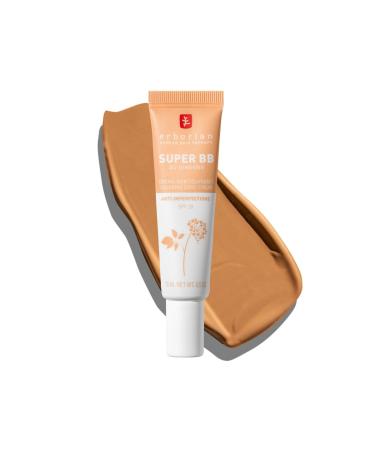 Erborian - Super BB Cream with Ginseng - High Coverage Tinted Face Care Anti-Imperfections - Corrector and Complexion Perfector - SPF 20 Sun Protection - Korean Cosmetics Dor 15 ml