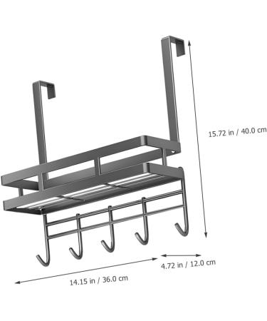 Cabilock Storage Rack Clothes Hanger Door Shelf Hooks for Door Towel Hanger Ordinary Hook Coat Rack Outdoor - Buy Online on SooperMarket.com