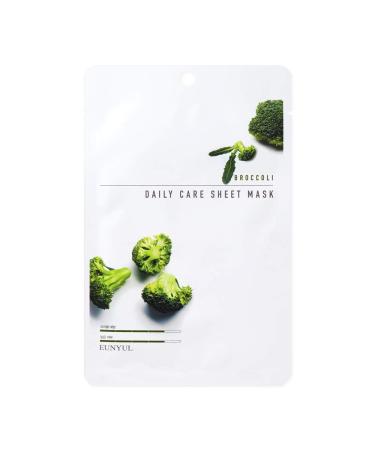 Buy Eunyul Daily Care Broccoli Face Mask Pack - 10 Vegan Tencel Masks | Hypoallergenic Korean Skincare for Healthy Skin - Buy Online on SooperMarket.com