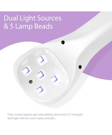 SAVILAND Mini Nail Lamp - Rechargeable 18W Handheld UV LED Gel Nail Dryer for Home and Salon Use - Buy Online on SooperMarket.com