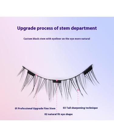Siare Magnetic Lashes With Applicator Reusable Magnetic Eyelash Kit No Glue Or Liner Needed Waterproof Lightweight Natural Look (EM10) - Buy Online on SooperMarket.com