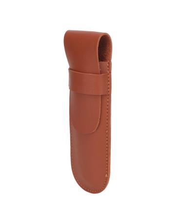 Jauarta PU Shaver Protective Case Vintage Portable Manual Shaving Trimmer Protective Bag for Travel Outdoor