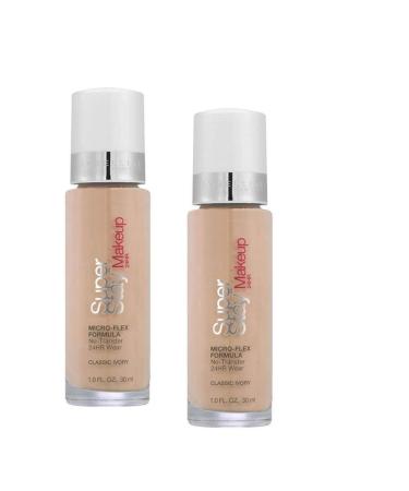 Maybelline SuperStay Foundation - Classic Ivory - 2 Pack Classic Ivory 1 Fl Oz (Pack of 2)