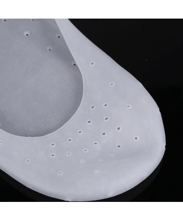Silicone Moisturizing Gel Socks for Cracked Skin Care Full Length Foot Protector 1 Pair CN 37-40 White (L) - Buy Online on SooperMarket.com