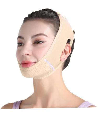 Double Chin Reducer V Line Facial Bandage Adjustable V Shaped Face Mask Soft Chin Strap for Women Chin Tightening and Lifting(Skin Color) - Buy Online on SooperMarket.com