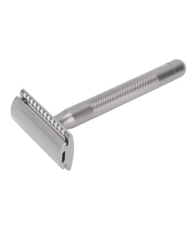 Safety Aircraft Double Edge Safety Razor | Ergonomic Brass Handle (Silver) - Buy Internationally at Your Store Name  - Buy Online on SooperMarket.com