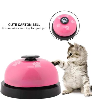 Durable Pink Pet Training Bells - Cute Cartoon Dog & Cat Door Bell for Easy Training - Buy Online on SooperMarket.com