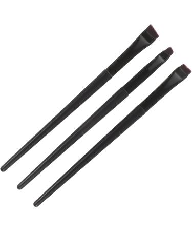 Healeved 12 Pcs Eyeliner Brush Eyebrow Brush Eyeliner Makeup Tool Cosmetic Brush Artificial Fiber Black - Buy Online on SooperMarket.com