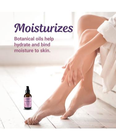 Buy Natural Lavender Body Oil - Vitamin E & Rosehip for Stretch Marks Scars | Skincare for Women Dry Skin | 4oz - International Shipping Available - Buy Online on SooperMarket.com