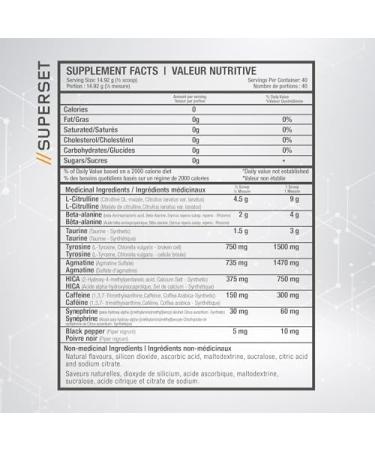 Beyond Yourself - SuperSET | Pre-Workout Formulated for Peak Performance & Insane Pumps | Dominate Savage Workouts with 300mg Caffeine 9g L-Citrulline + HICA Taurine & Agmatine | 40 Servings | Blue Freeze - Buy Online on SooperMarket.com