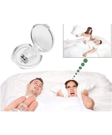 Silicone Magnetic Anti Snoring Clips - Set of 4 | Snore Stopper Nasal Dilator for Men and Women - White - Buy Online on SooperMarket.com