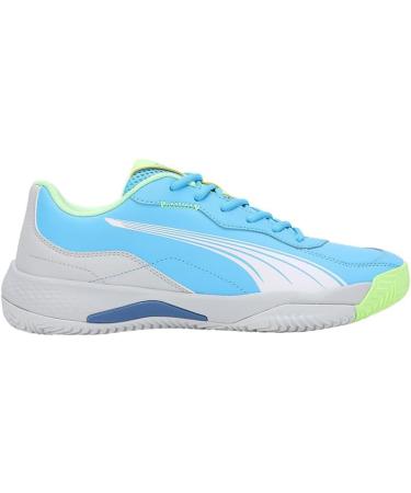 PUMA Unisex Nova Smash Tennis Shoe 44 EU - Luminous Blue Puma White & Glacial Gray - International Shipping Available - Buy Online on SooperMarket.com