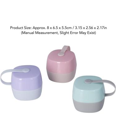 Alomejor 3-Piece BPA-Free Pacifier Holder Case | Food-Grade Large Capacity for Milk Powder & Snacks | Perfect for Travel & Storage - Buy Online on SooperMarket.com