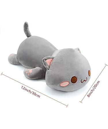 NatureMan Cute Kitten Plush Toy Stuffed Animal Pet Kitty Soft Anime Cat Plush Pillow children'sPlush cat doll Pillow toys (grey) - Buy Online on SooperMarket.com