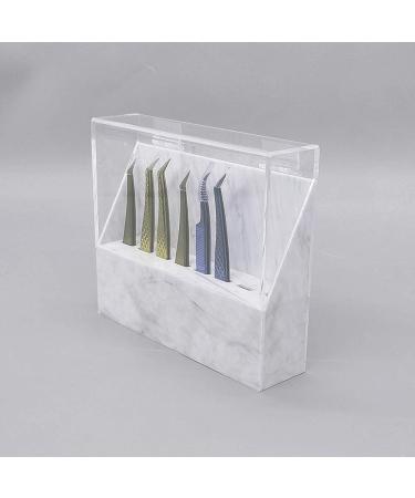 8 Holes Acrylic Tweezers Holder with Dust Cover - Durable Eyelash Extension Tools Organizer - Buy Online on SooperMarket.com