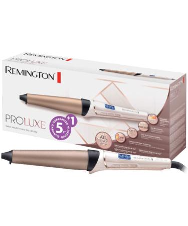 Remington curling iron Large curls & natural waves cone-shaped 25-38mm Proluxe digital (optiheat technology grip-tech ceramic coating) -LCD display 120-210 C beach waves ci91x1 curling iron single