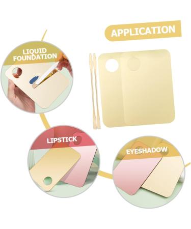 NOLITOY 2 Set Color Palette | Makeup Spatula & Mixing Plate for Foundation Eyeshadow Oil Paint Acrylic | International Shipping Available - Buy Online on SooperMarket.com