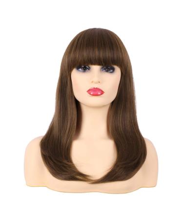 SHIYID Wigs For Women Synthetic Hair With Flat Heat Resistant False Hair Piece Hairstyles