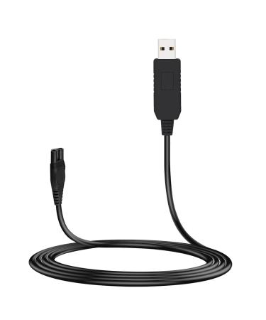 Merom 15V USB network cable cable compatible with Philips HQ8505 razor 9000 7000 5000 3000 series Multigroom per all-in-one grooming trimmer Precision Bodygroom LDE cable charger