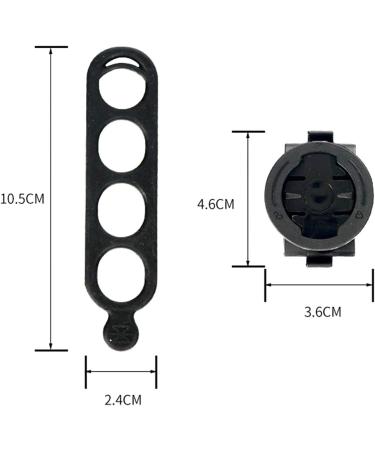 360 Rotatable Bicycle Stem Navigation Mount for Garmin Edge & iGPSPORT XOSS | Durable Black Plastic Handlebar Accessory - Buy Online on SooperMarket.com