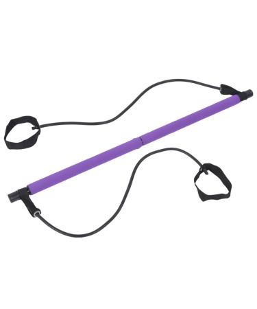 Pilates Bar Stick Detachable Portable Yoga Band Fitness Stick Training Elastic Bands Exercise Equipment to Exercise Whole Body