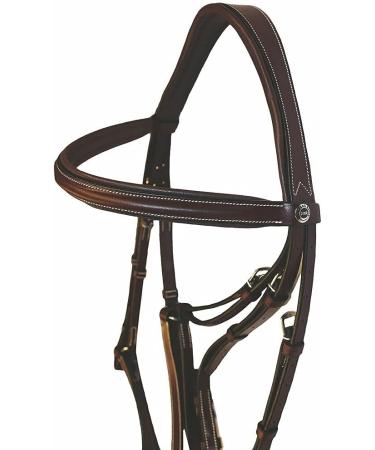 Henri de Rivel Pro Mono Crown Figure 8 Bridle & Rubber Reins - Australian Nut Horse - Buy Online on SooperMarket.com