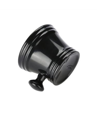 Black Plastic Shaving Bowl & Soap Dish - Men's Shaving Foam Cream Bowl for Effortless Grooming | International Shipping - Buy Online on SooperMarket.com
