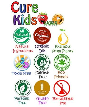 Cure Kids Wow! Tutti Fruity Clarifying Shampoo - Gentle Deep Cleanser for Children's Hair (27 fl oz) | Swimmers Safe - Buy Online on SooperMarket.com