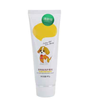 80g Pet Hair Dye Dog Cat Animals Hair Coloring Dyestuffs Dyeing Pigment for Dogs Alpaca Creative Grooming(Fresh Green)