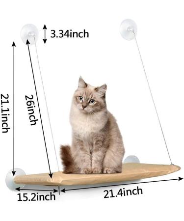 Sunny Seat Cat Window Perch Hammock | Space Saving Cat Bed | Size 55x35cm - Buy Online on SooperMarket.com
