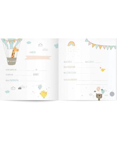 Goldbuch Baby Album Hurray - Child-Friendly Design with Silver Embossing 58 Blank Pages Illustrated Pages & Linen Cover - Blue Photo Album 30x31 cm - Buy Online on SooperMarket.com