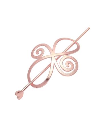 Women Knotted Flower Hairpin Barrette Hair Clip Ponytail Hair Holder