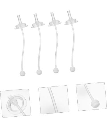 Ibasenice 12 STK Reusable Silicone Straws - Straw Sippy Cup Converter Kit for Baby Bottles - Eco-Friendly Pebble Gel Milk Cup - Transparent (3 Pack) - Buy Online on SooperMarket.com