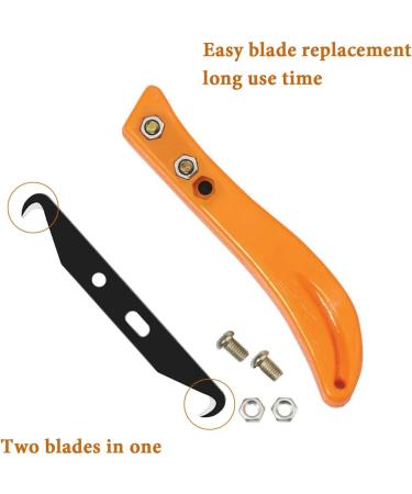 HEADLEY TOOLS Golf Grip Removal Hook Blade Utility Knife Set - 7 Hook Blades & 1 Handle - Regripping Golf Clubs - Orange - Buy Online on SooperMarket.com