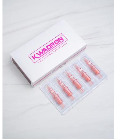 Kwadron Optima 1 Round Liner 0.35mm Long Taper Cartridge - Box of 20 | Permanent Makeup Supplies - Buy Online on SooperMarket.com