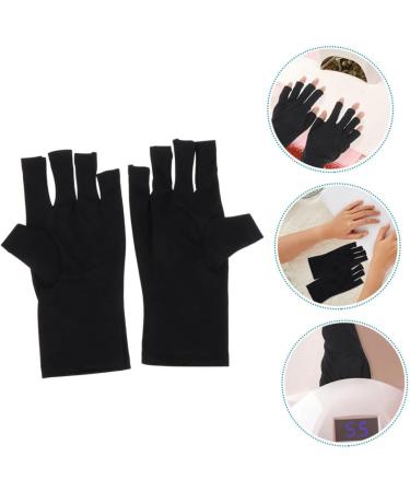 FOMIYES 2 Pairs Nail Gloves Fingerless Driving Gloves Manicure Gloves Gloves for Gel Nails Sun Gloves Womens Gloves Gloves Dryer Polyester Women's - Buy Online on SooperMarket.com