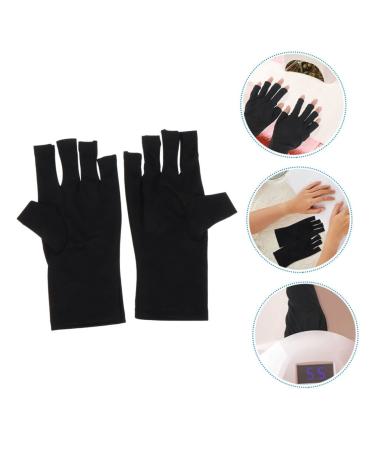 FOMIYES 3 Pairs Nail Gloves Gel Manicure Gloves Nail Sun Protector Gloves Gloves Fingerless Driving Gloves Gloves for Gel Manicure Miss Polyester Skin Care Fingers - Buy Online on SooperMarket.com