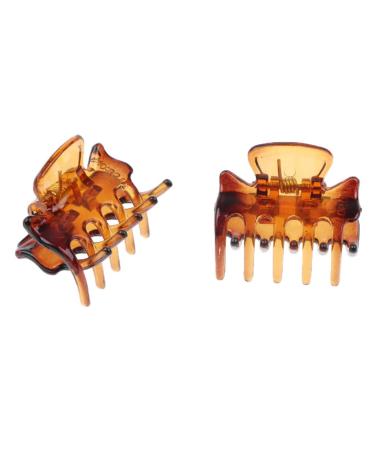Fityle 12-Piece Resin Mini Hair Clip Set - Trendy Hair Grippers & Claws | Stylish Hair Accessories in Coffee Color for All Hair Types - Buy Online on SooperMarket.com