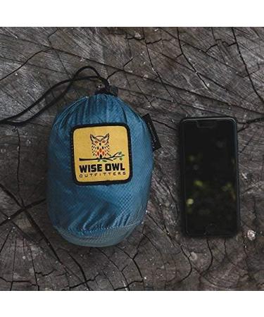 Wise Owl Outfitters Camping Hammock - Lightweight Portable Hammock with Tree Straps - Blue | Ideal for Beach, Hiking, Backpacking, and Travel - Buy Online on SooperMarket.com
