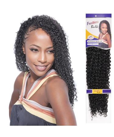 FreeTress Bohemian Braids 20 Synthetic Crochet Hair 6-Pack 1B - 20 Inch - Buy Online on SooperMarket.com