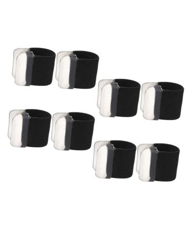 FOMIYES 4 Pairs Toe Separator Toe Spreaders Bunion for Men Orthopedic Bunion Useful Toe Flexible Orthopaedic Bunion Bunion Toe Man Sebs Black Soft Black 2.5x2cm