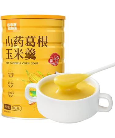 Chinese Yam Corn Paste Lotus Root Starch Sweet Scented Corn Soup five Grain Flour 500g/Can Instant Breakfast PorridgeInstant Boiled Full Meal Substitute Porridge Cereals and Vegetables (5 Can)