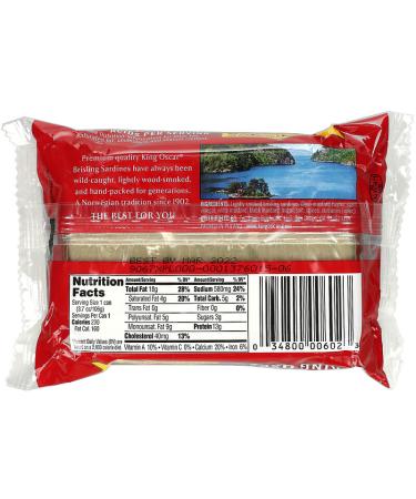 King Oscar Wild Caught Sardines in Dijon Mustard - 3.75 oz | Premium Seafood - Buy Online on SooperMarket.com