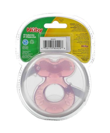 Nuby Teethe Eez Soothing Teether Set - 2 Pieces, Pink, 3+ Months - Buy Online on SooperMarket.com
